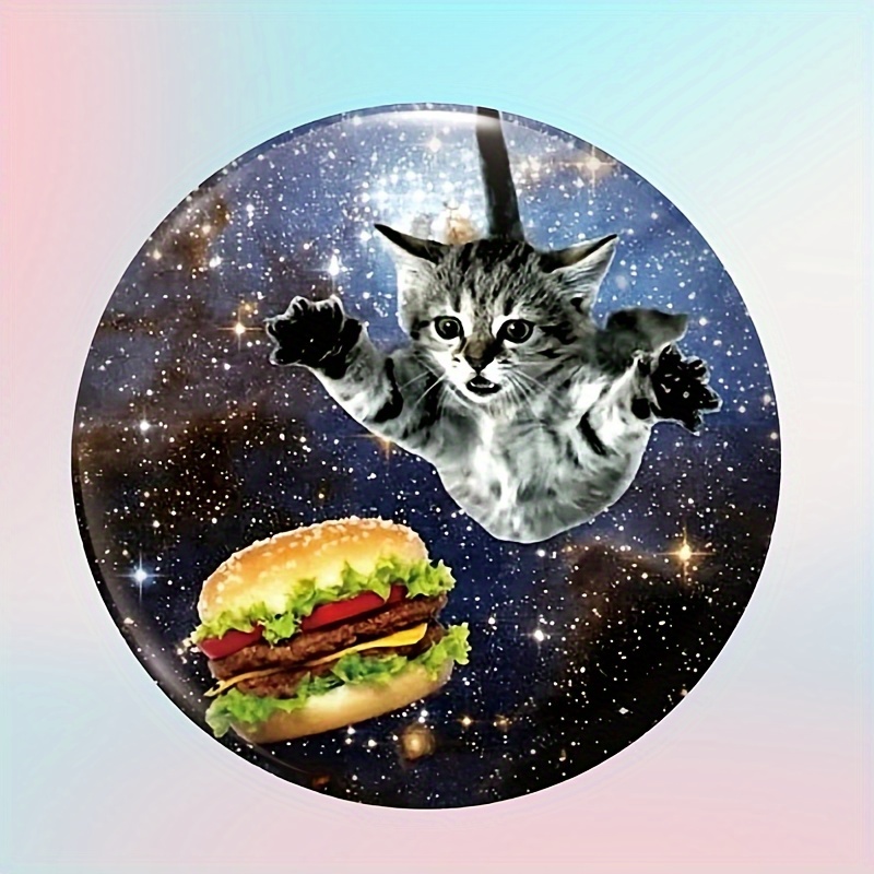 Lovers Cat Print Security Pin Badge/brooch, Suitable For Hanging On Clothes, Bags, Backpacks, Fun Gifts For .