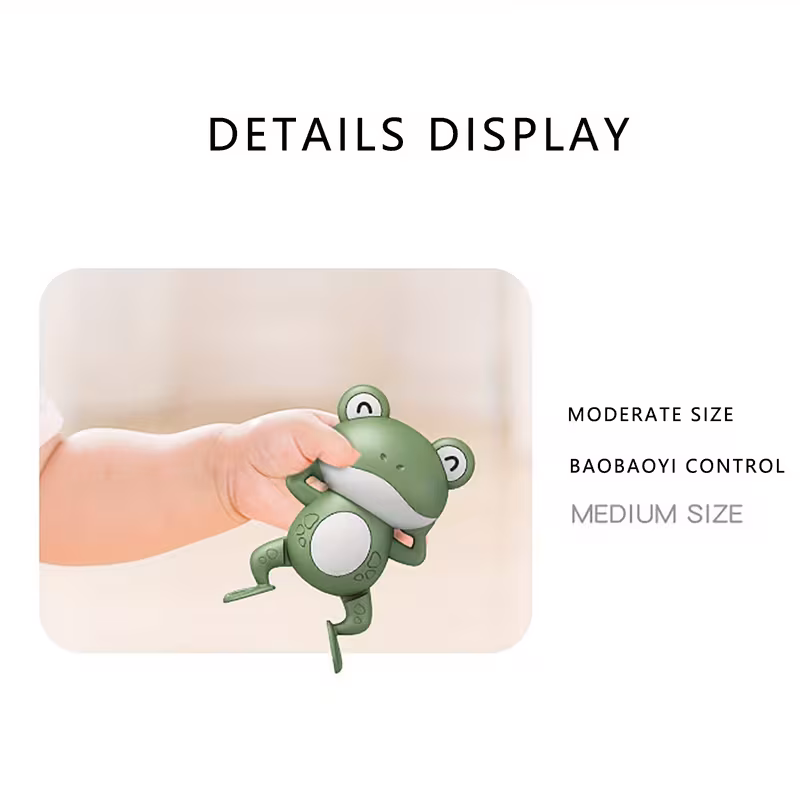 interactive bath toys moving frog babies with water clock educational swimming toys for toddlers infants safe non toxic red blue birthday party decoration ideas Product details 10
