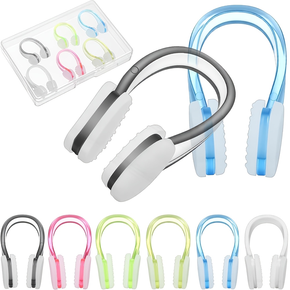 6-pack Soft Silicone Swimming Nose Clips, Non-slip Silicone Nose Clip, Reusable Soft Silicone Nose Clip Set, Suitable For Swimming, Diving, And Surfing, Ideal For Pool Use