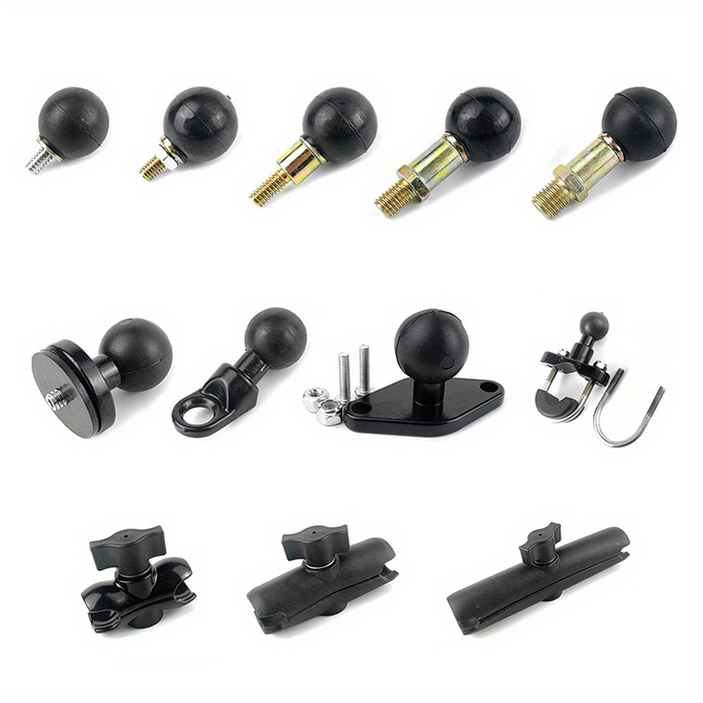 Base De Ventosa Pequeña RAM Para Moto Con Bola De 1 Pulgada - Montaje Universal, Color Negro, Resistente