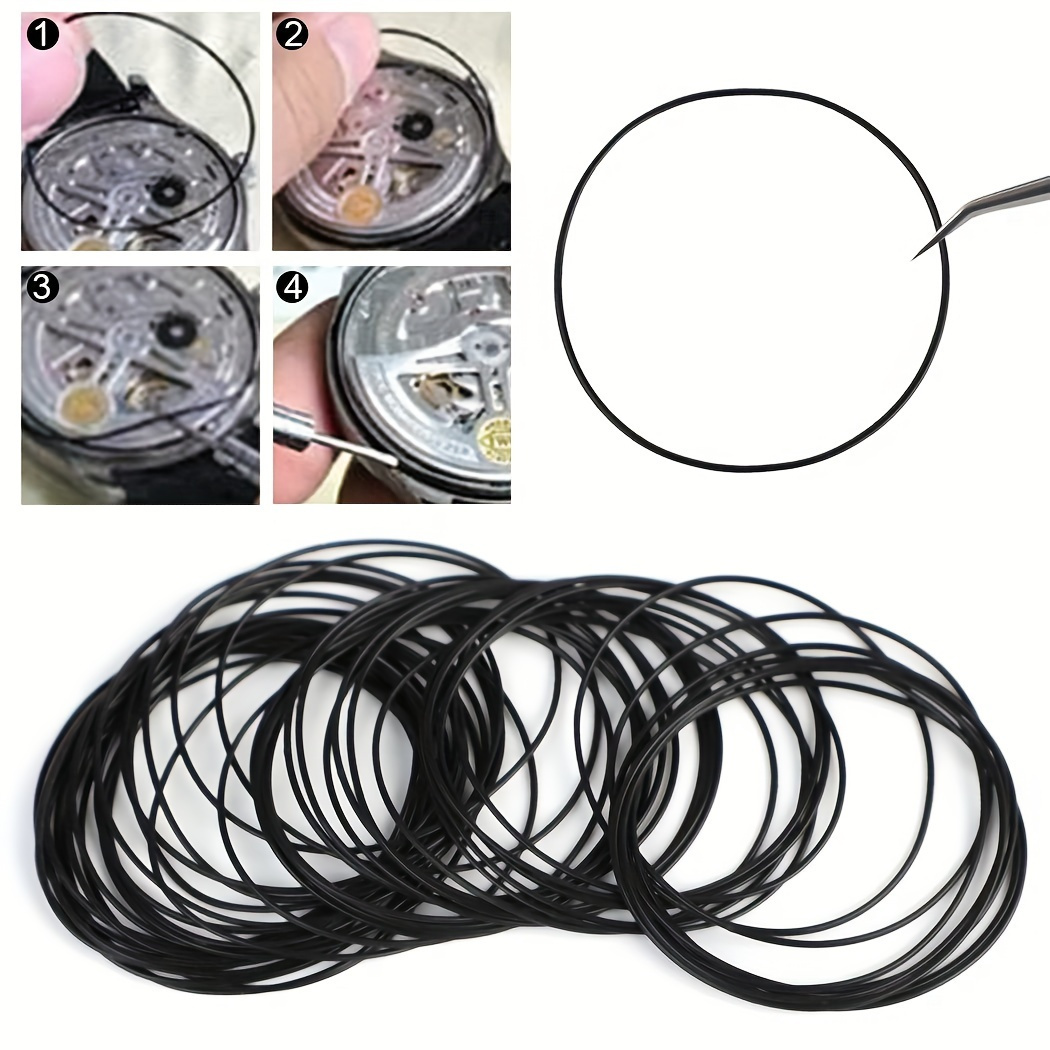 Lot De 500 Joints Toriques En Caoutchouc Pour Montres - Kit étanchéité Pour Réparation Et Maintenance - Joints Pour Fond De Boîtier