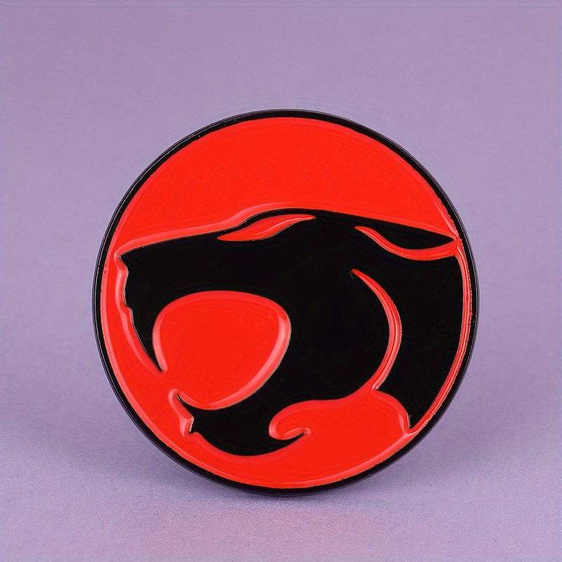 TEMU 1pc Retro Cute Leopard Head Enamel Brooch Pin - Alloy Fashion Accessory For Backpacks, Hats, Jackets - Unisex Birthday Gift For