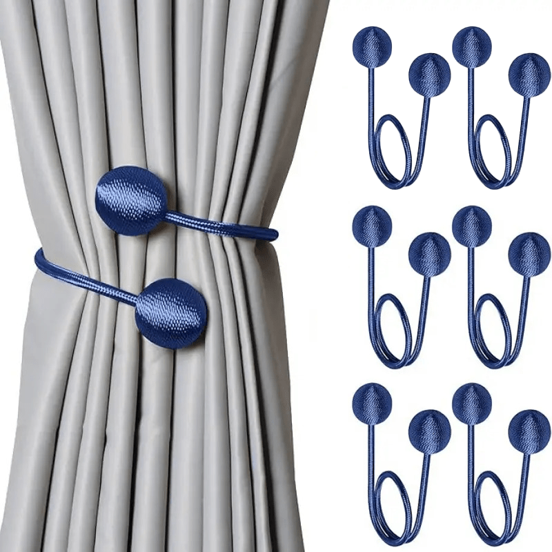 6 DIY High-Quality Nordic Style Curtain Strings, Featuring Woven Design and Durable Materials for Fixing Curtains, Suitable for Thin or Thick Curtains, Perfect for Decorating Bedroom, Living Room, Kitchen, and Office Curtains.