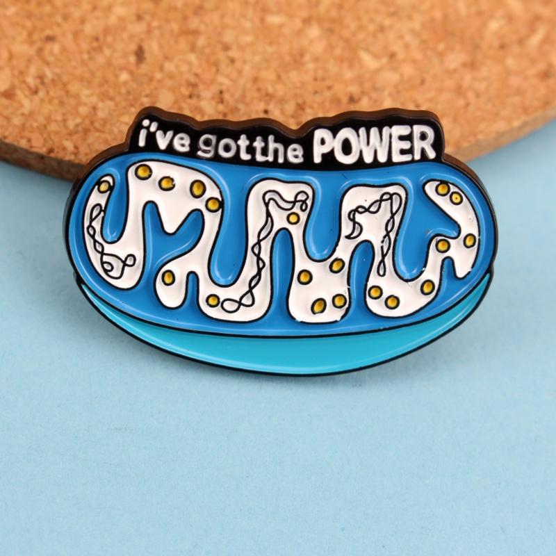 TEMU Pin de esmalte con forma de en la biología, broche energético '' con forma de , divertido pin de solapa con tema de y un mensaje empoderador