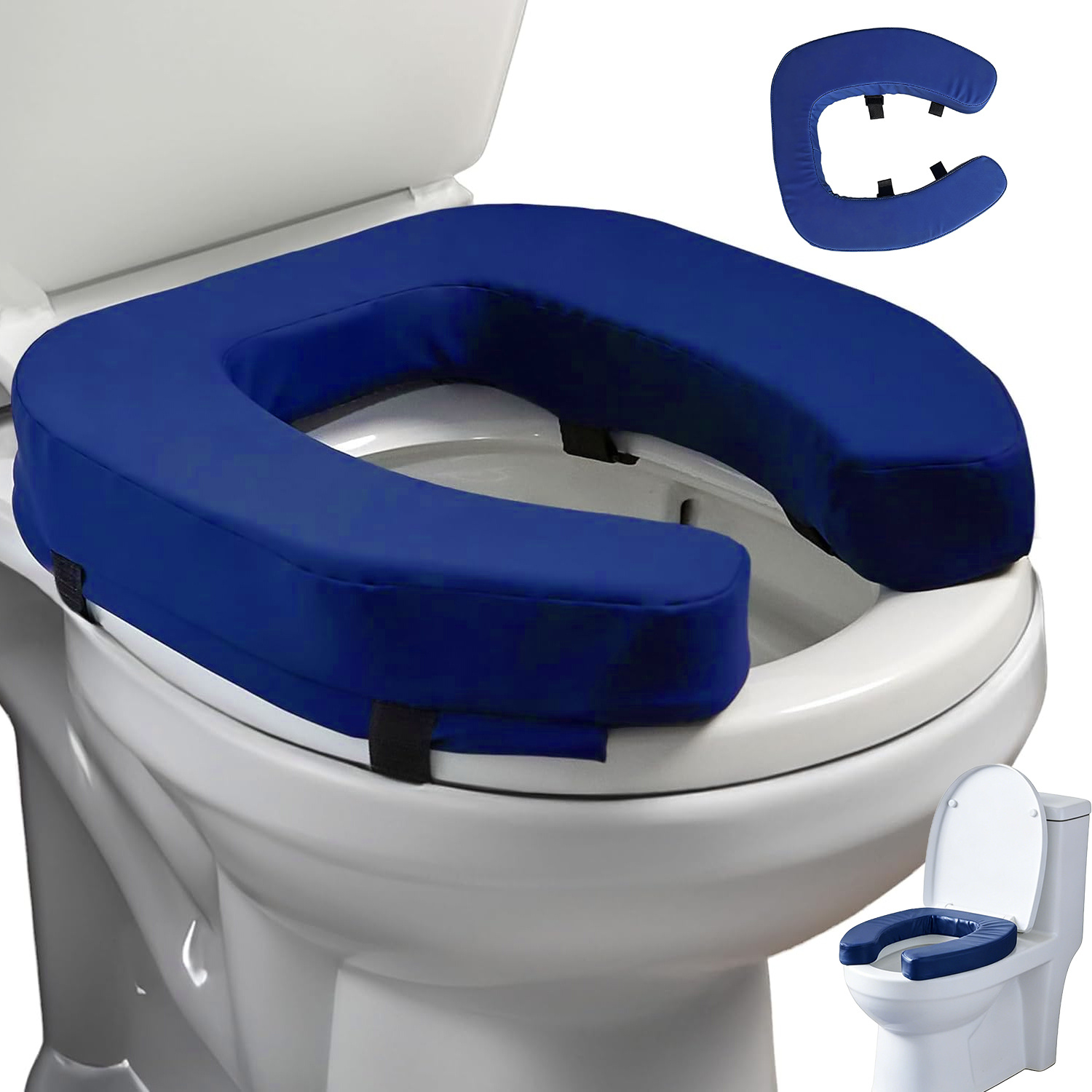 This Universal Toilet Seat Riser Features A Lightweight Design And Is Compatible With Most Standard Toilets, Making It An Ideal Mobility Aid