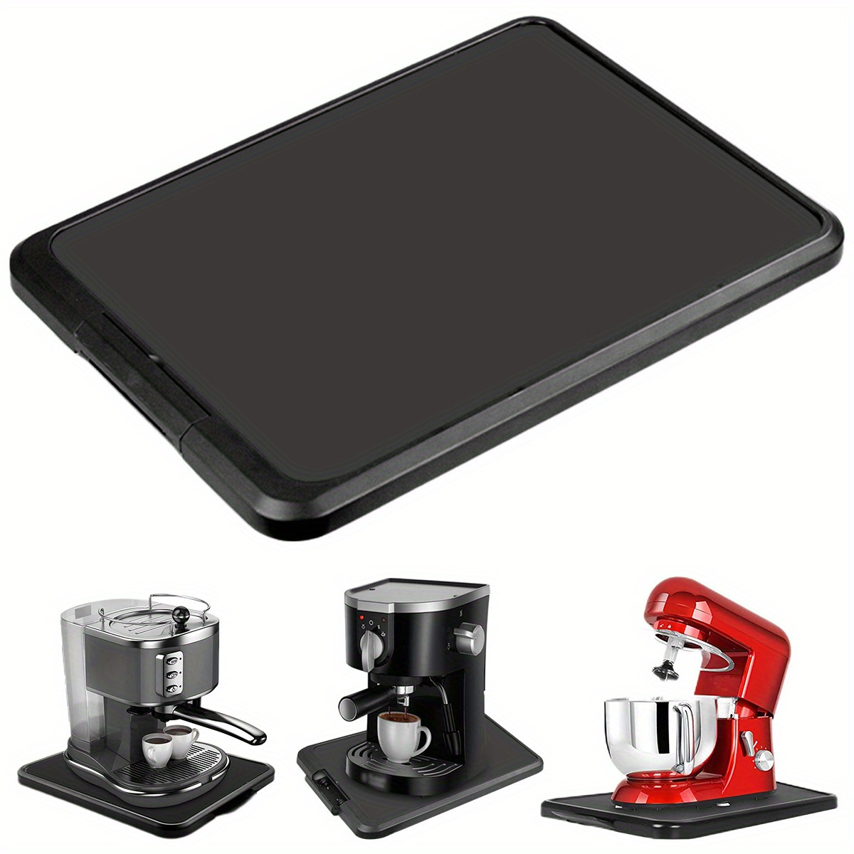 

Kitchen Tray Sliding Coffee Machine Tray Pad Coffee Machine , Countertop Moving Slider Kitchen Appliance Moving Auxiliary Board, Sliding Bracket Tray, 1 Sliding Tray With Flat , Valentine's Day Gift