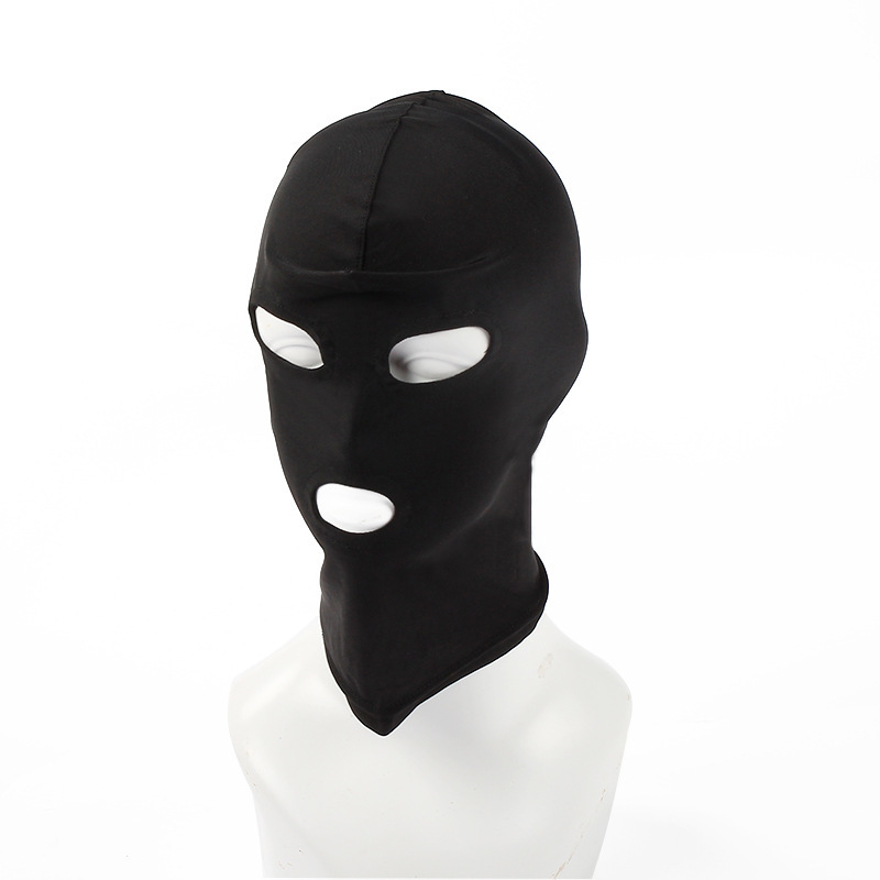 Full Coverage Face Mask - Elastic & Jaw Opening, Stretchy Fabric Headgear For Cycling, Skiing - & Face Coverage - Hand Washable Black , Ski Mask, Outdoor Sports Gear