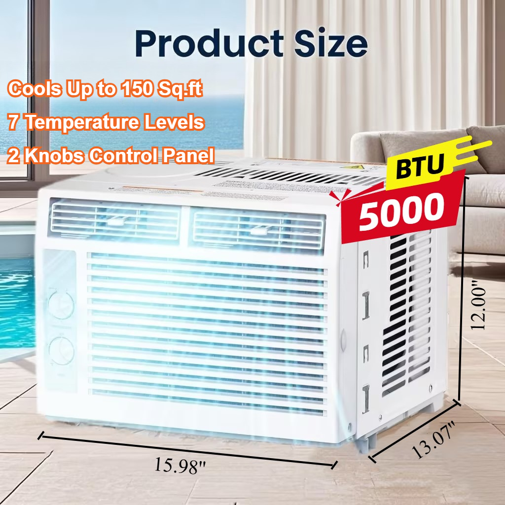 [Ultra Quiet Cooling] 10000/5000 BTU Window Air Co...