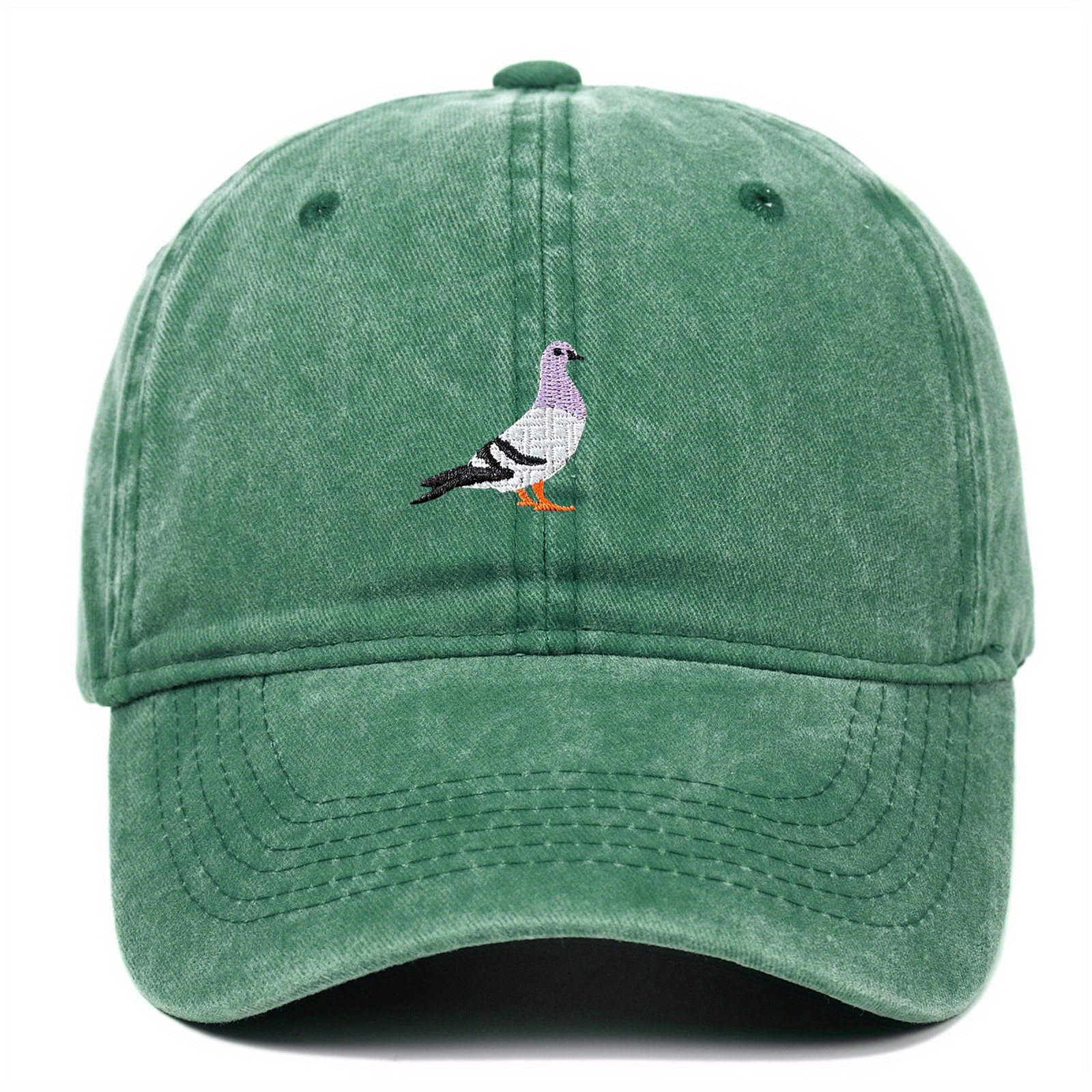 peace embroidered vintage washed cotton baseball cap - Temu display picture 1