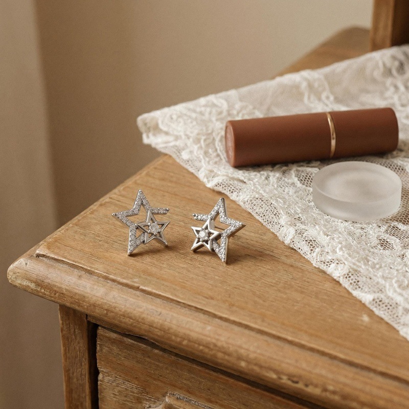 Women's Irregular Pentagon Stud Earrings, Fashion Hip-Hop