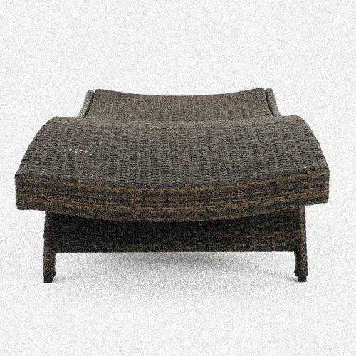 pe wicker chaise lounge for patio poolside indoor outdoor use weather resistant lightweight comfortable seating with adjustable backrest