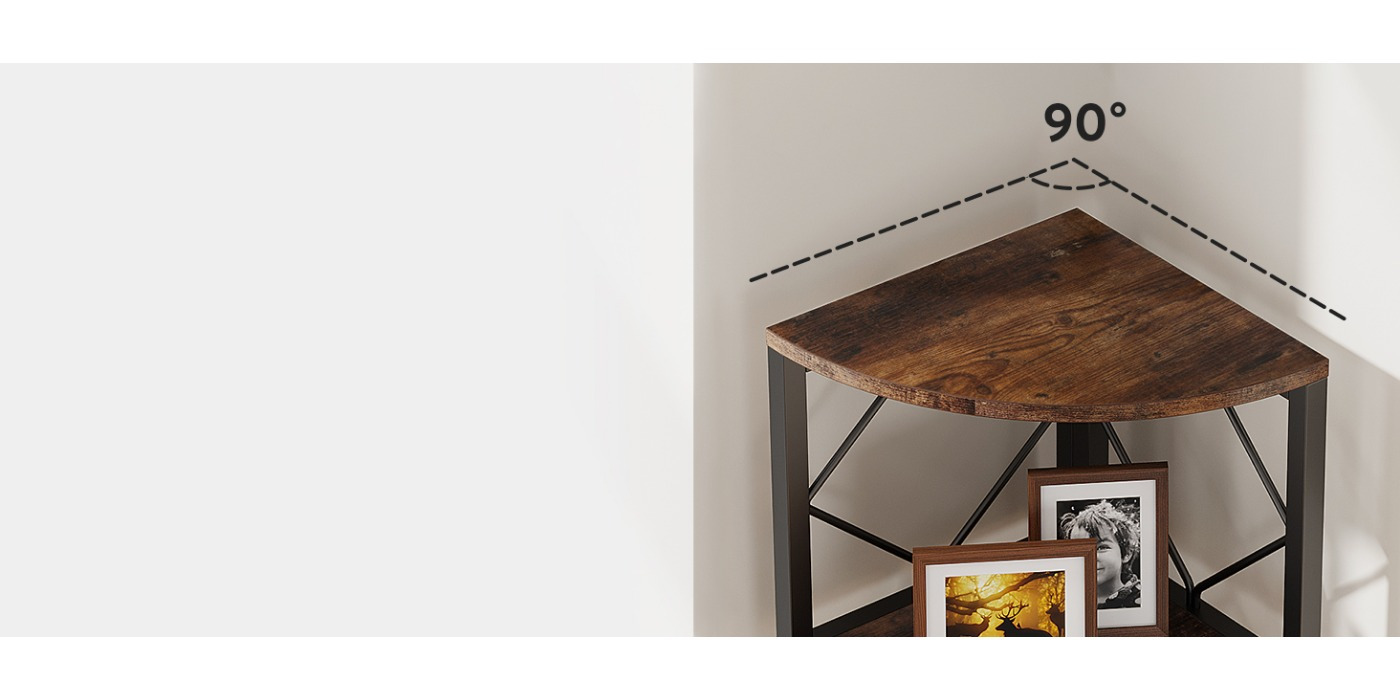 Raft de colț cu 7 niveluri, 199.9 cm înălțime extra pentru bibliotecă de colț, Raft modern subțire pentru spații mici și înguste, Suport de depozitare din lemn pentru sufragerie, birou acasă, Rafturi metalice pentru depozitare