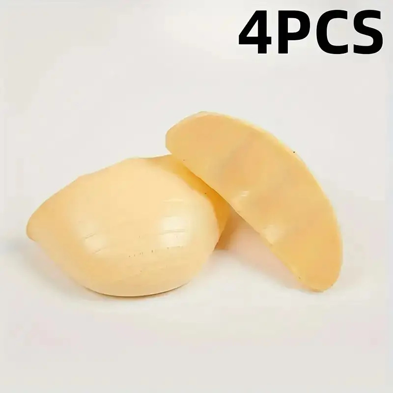 TEMU 4 Adjustable Insoles - Shoe Size Reducer, Toe Pads And Heel Protectors, Suitable For Women And Men, Black/orange/beige, Comfortable And Durable,