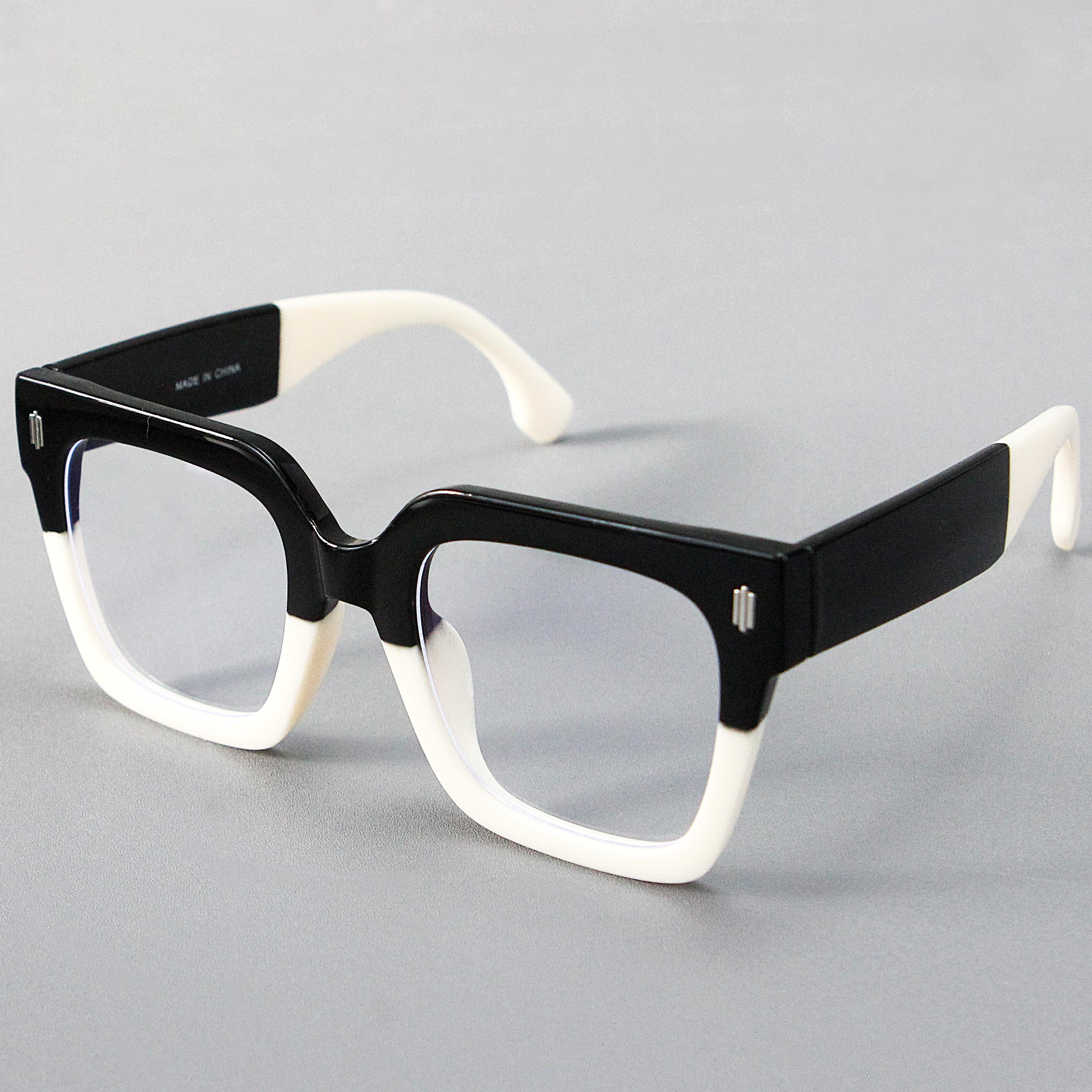 High Quality Casual Plain Lens Glasses Unique Pattern Lightweight Comfortable Eyeglasses For Men Women Party Use