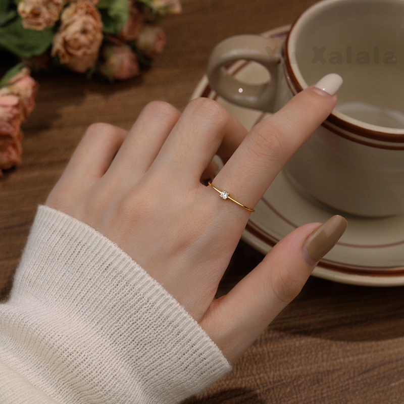 French Style Light Luxury, Simple and Exquisite Ring, Versatile for Daily Use, Trendy and Elegant Personality, Adjustable Opening, Index Finger Ring, Gift