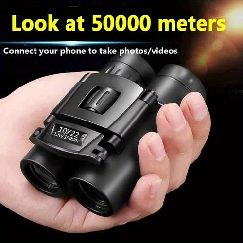 item picture 2pcs set 1pc 1pc bag 10x22 hd monocular high magnification 10x 22mm large lens lightweight and portable design suitable for bird watching camping hiking durable construction