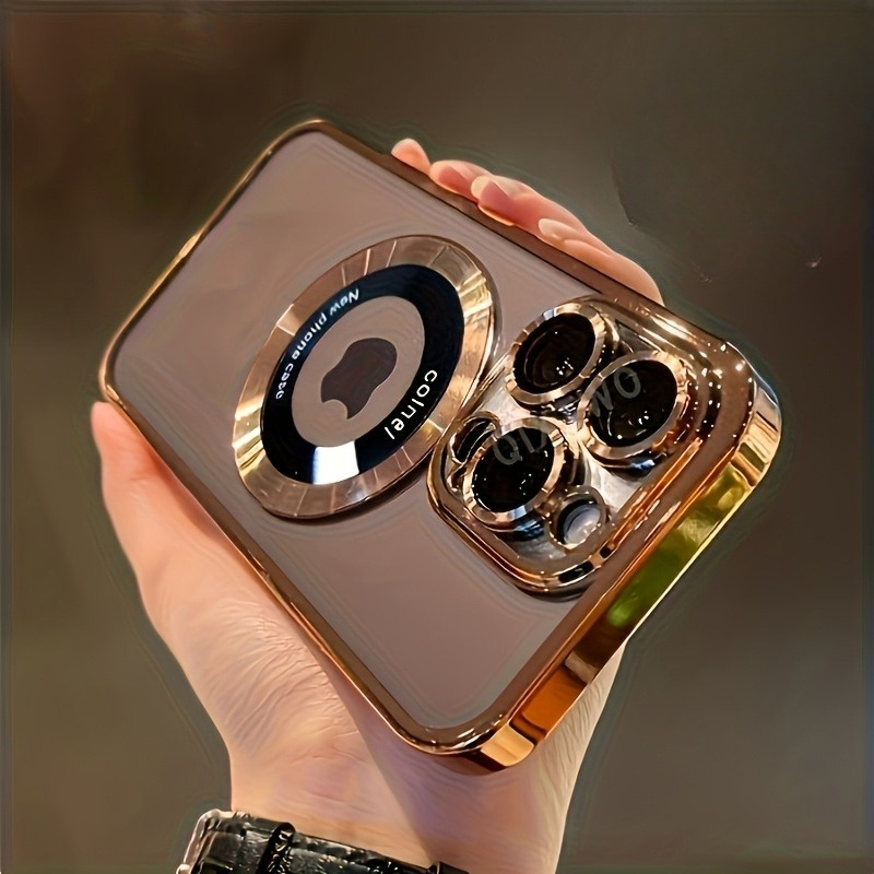 TEMU Phone Case: For Iphone 17 Pro Max, 17 Pro, 17, 16, 15, 14, 13, 12, Featuring A Magnetic Transparent Case, Elegant For Shock Resistance
