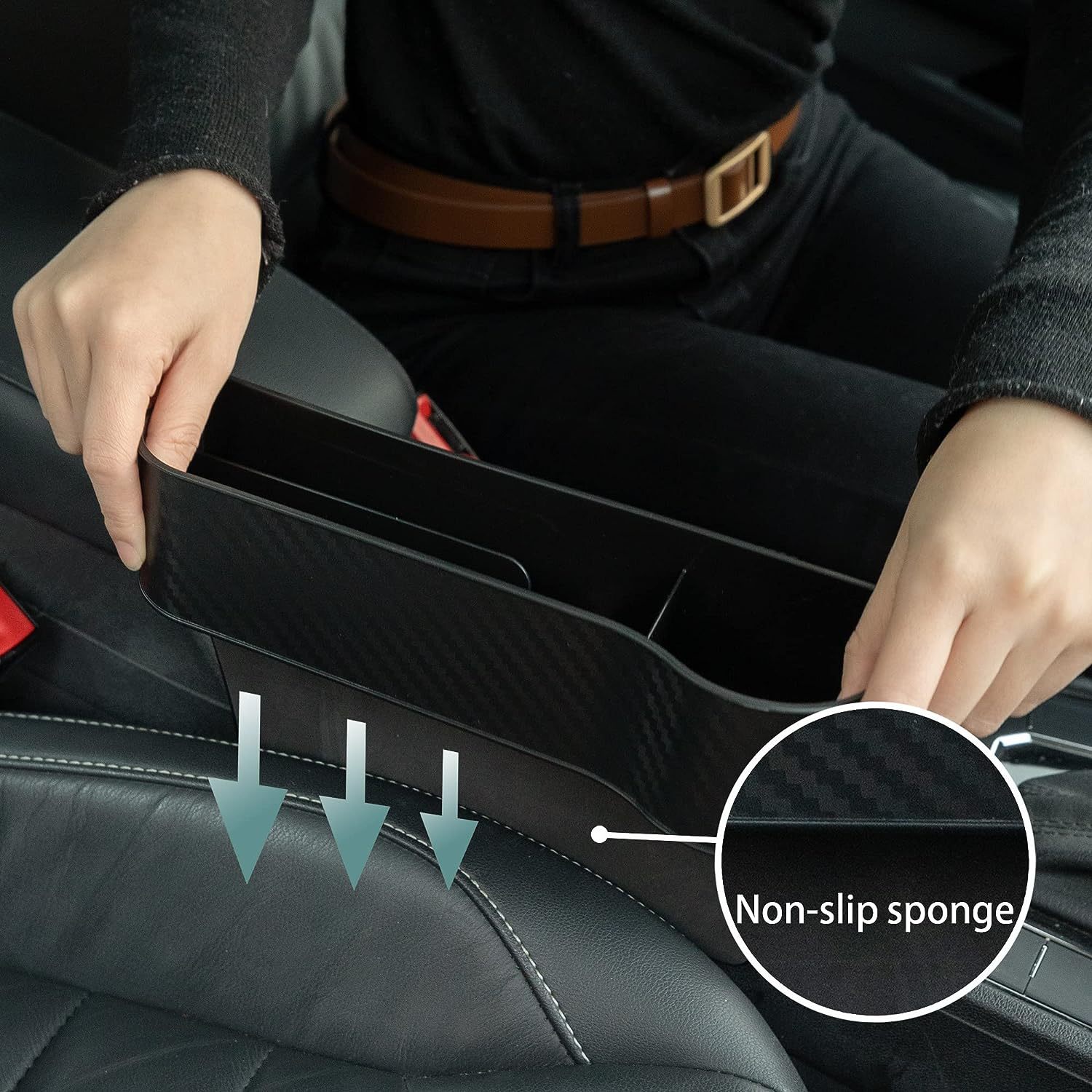 

2- Multifunctional Car Organizer Cup - Plastic Storage Box For Phone, , And Accessories