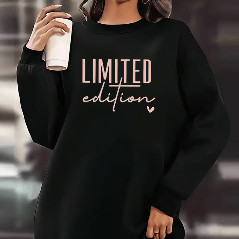 

Letter Sweatshirt , Long For & Fall, Women's Clothing