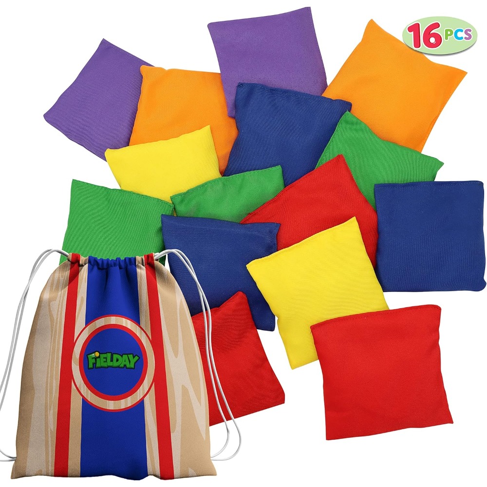 TEMU Cadeau de Noël SYNCFUN comprenant 16 sacs de de cornhole, fabriqués en nylon durable résistant aux intempéries, livré avec 15 sacs de et un sac