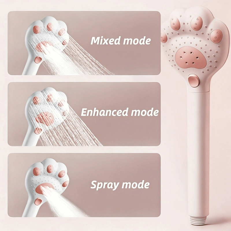 Cute Cat Paw Filter Water Purifying Shower Head