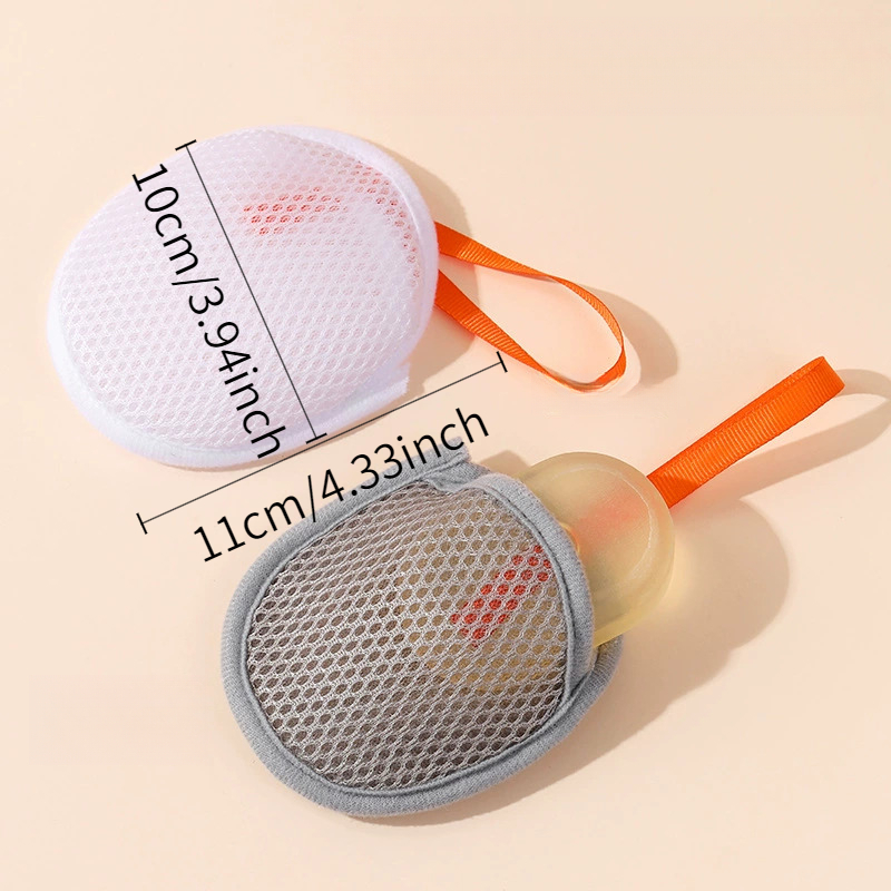 3pcs Soap Bag Set, Foaming Net and Loofah