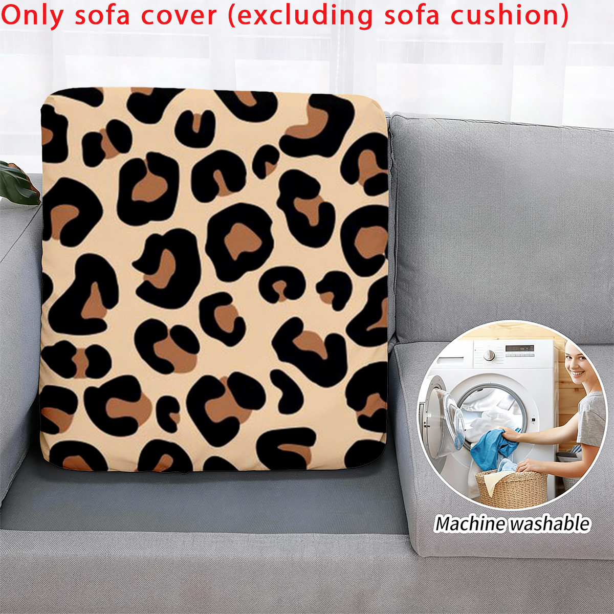 TEMU 2d Exquisite Pattern Outdoor Sofa Cushion Cover, Backrest Cover (excluding The Sofa Cushion). Skin-friendly, Soft, Easy To Clean. Used For