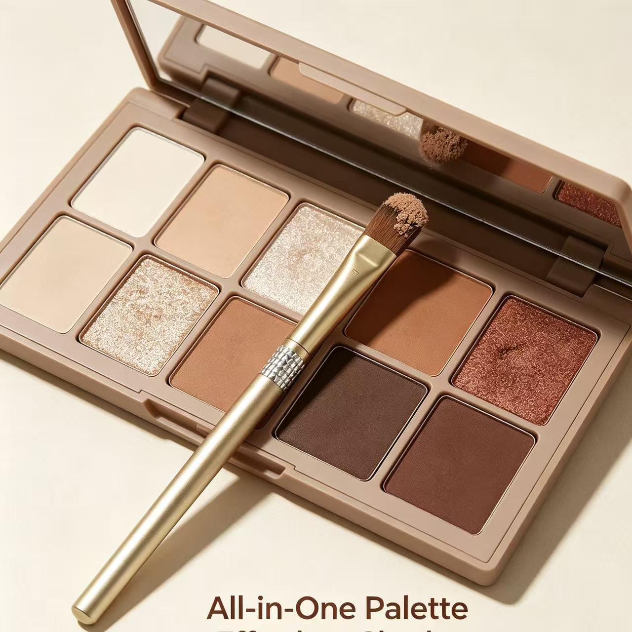 TEMU The 1pc Handle Flat Eyeshadow Brush Boasts Powder Pickup , Providing And Application. Not Pick Up Or Powder, And Brush Head Conforms To The Of