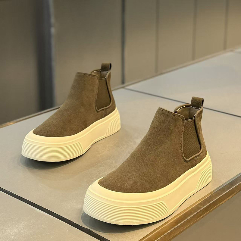 Chelsea Boots Casual Sneakers , Fashion Versatile Platform Shoes For Men Women Trendy Comfortable Booties