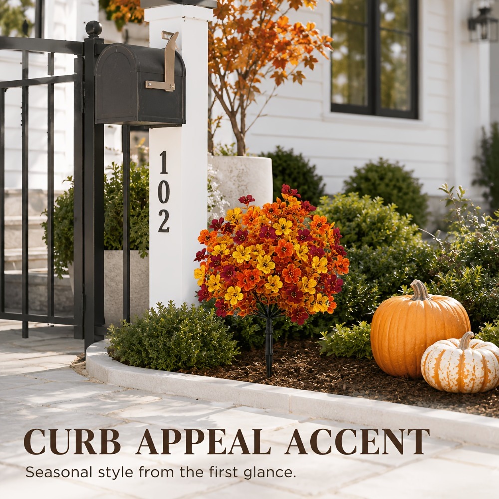autumn artificial   shrub bouquet with   high quality artificial potted flower tree autumn colored flowers outdoor artificial flowers with   suitable for indoor outdoor decoration ideal for  