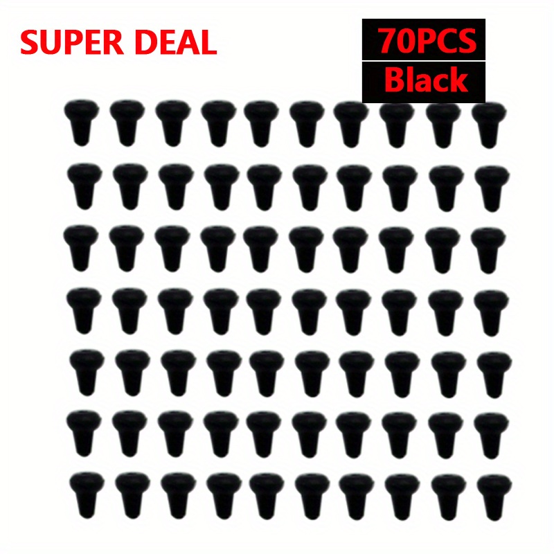 E-shop 70 Karpfenangel Zubehör Hakenstopper Perlen Haar Rig Köder Schrauben Würgeringe Stoppers für Grobmasche Endgerät
