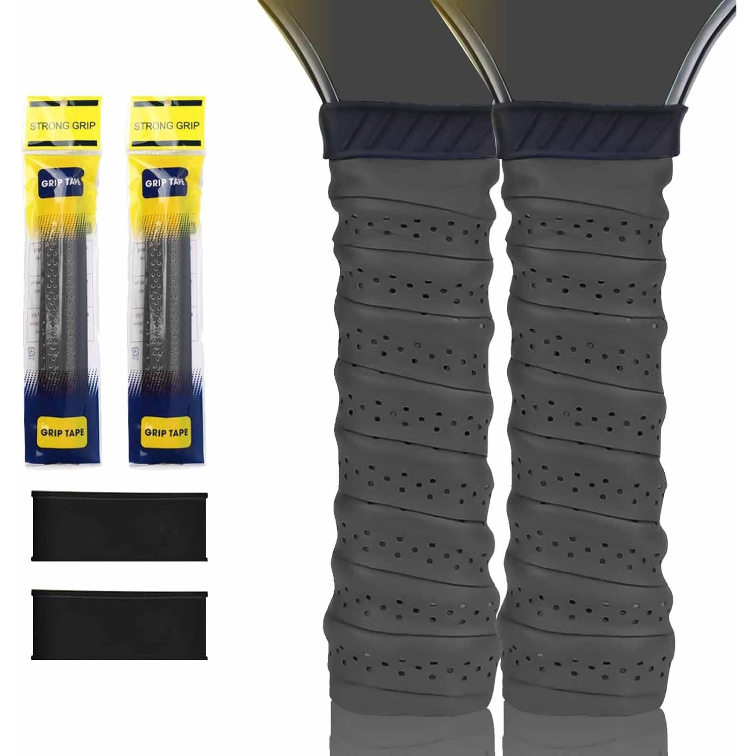 TEMU 2-pack Pickleball Paddle Overgrip Tape - Anti-slip Replacement For Pickleball Rackets - Shock Absorbing And Moisture Wicking - And Long-