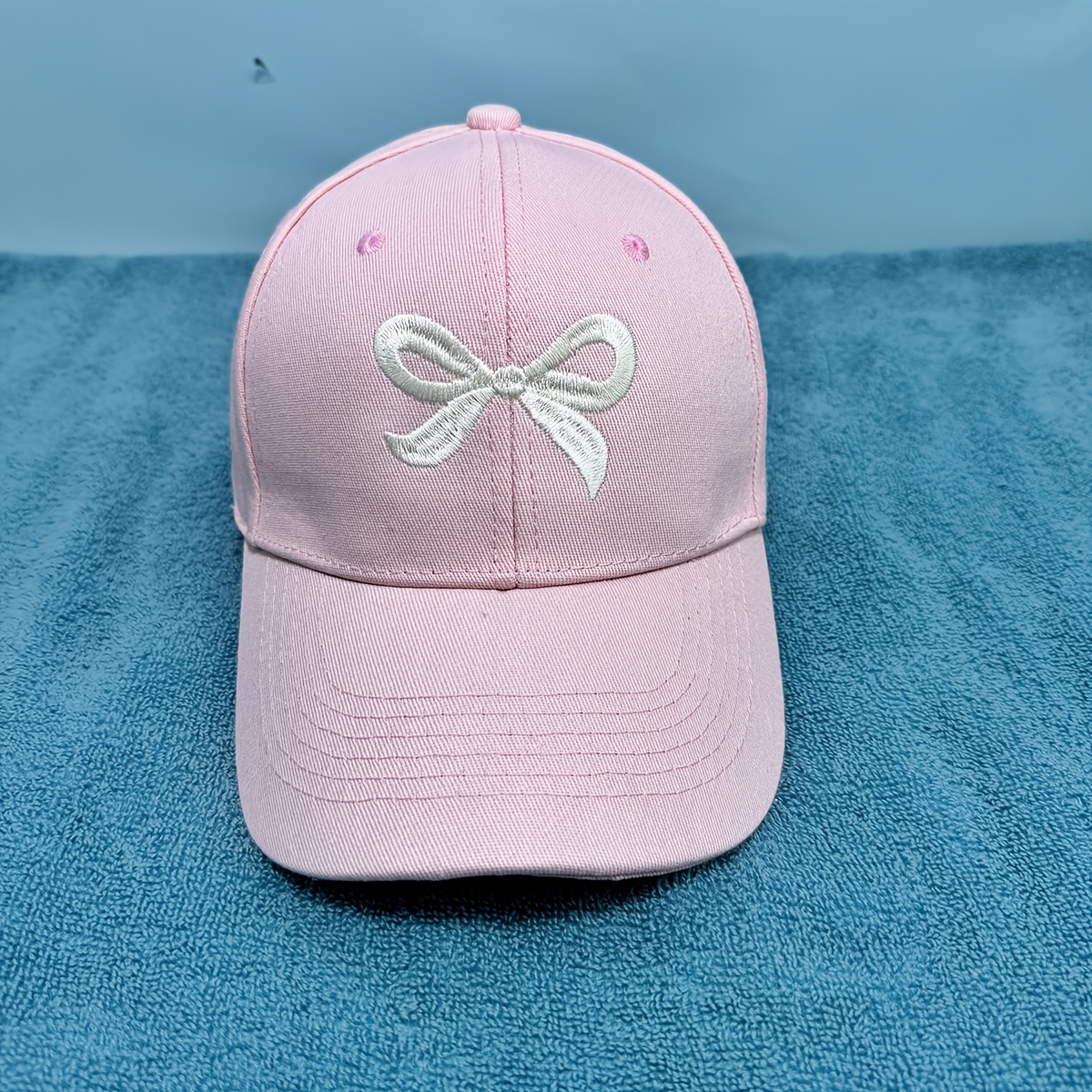TEMU New European And Popular Bowknot Cute Baseball , Available In Multiple Colors For Outdoor Sports