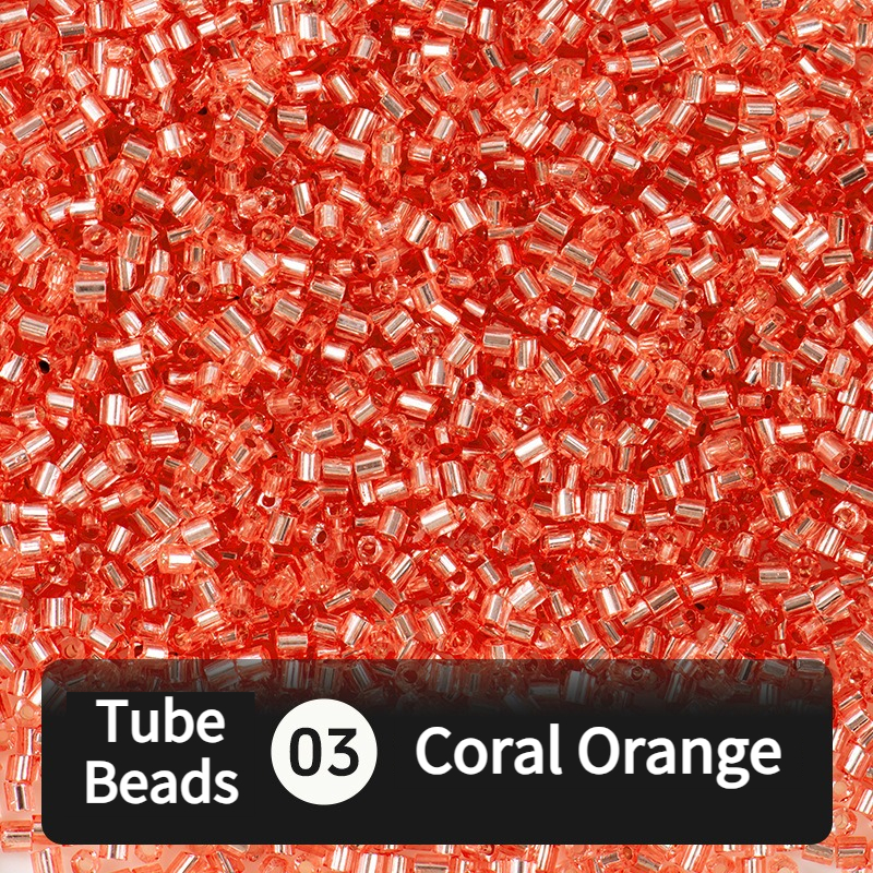 680pcs Hex-Cut Tube Beads for Beading & Jewellery Making