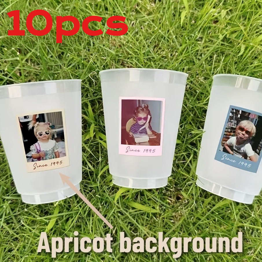TEMU 10/30/50/120/150/200/300pcs Custom Photo Stickers, 5.6x4cm Size, Fun Birthday Decoration, Single Party, Tabletop Scatters, Parody Stickers,