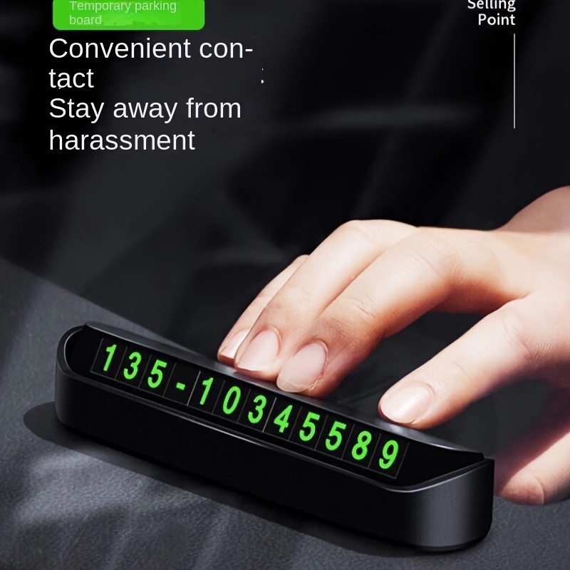 during     temporary parking mobile phone number plates car removal signs decorative items for vehicles car supplies and interior decorations