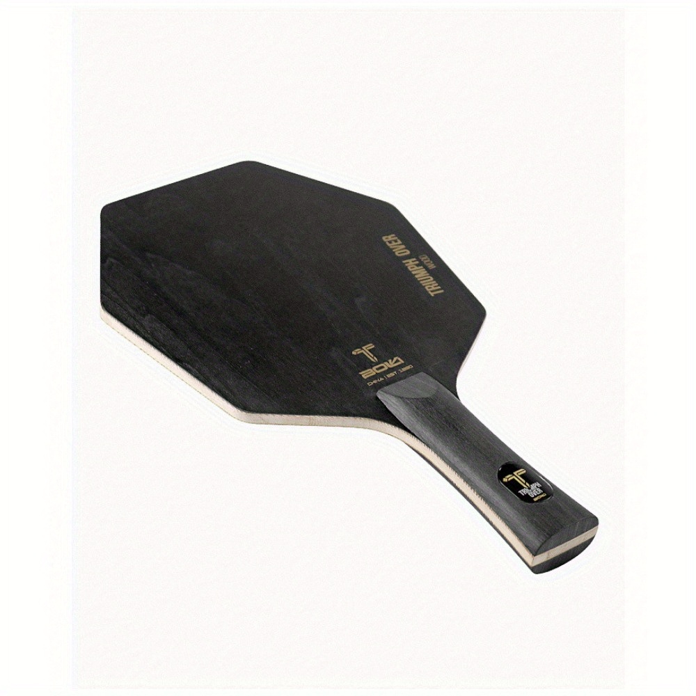 Hexagonal Table Tennis Racket - Unique Five-layer Design, Light Brown, Ergonomic Handle For Control And Spin, Racket Sports | Ergonomic Grip | Hexagonal Shape