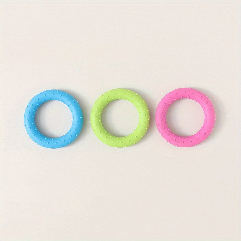 TPR Pet Chew Toy for Small Dogs - Interactive Puppy Molar Teeth Cleaning and Training Biting Toys, Anti-bite Training Thorn Circle Toy