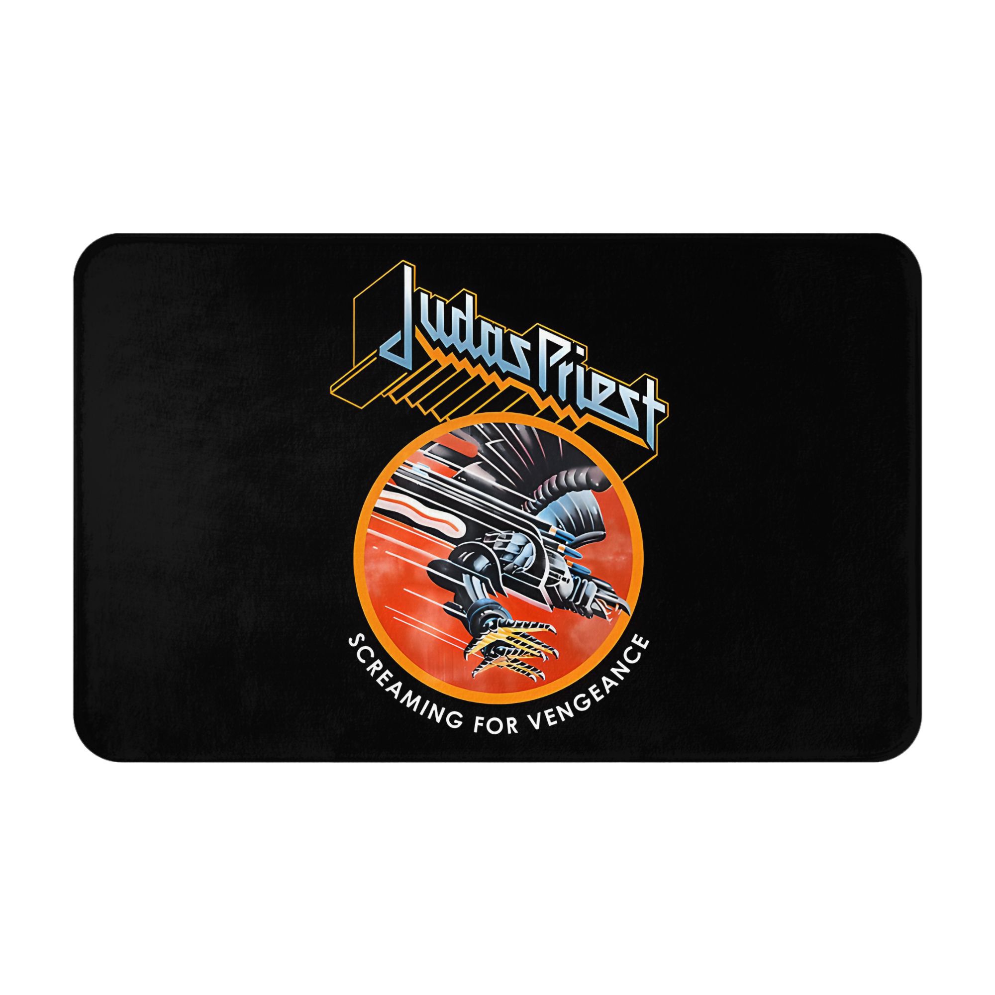 TEMU 1pc Metal Band Concert Christmas Decorations Bedroom Mat Doormat Living Room Carpet Entrance Door Rug Home Decoration
