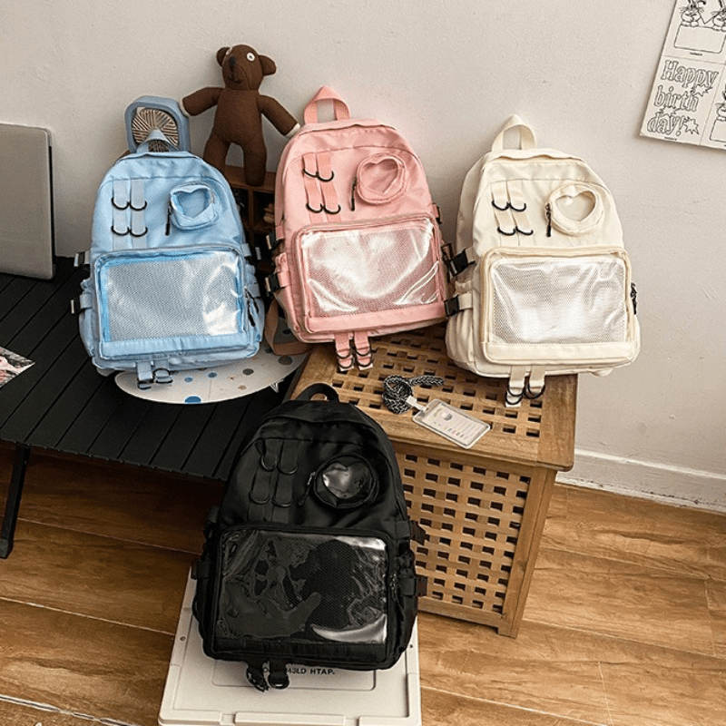 Ita Bag Backpack Crossbody Purse Kawaii Anime Pin Display for Kpop Fan 71ssI8JCZZL._AC_SY300_QL30_.jpg main image 2