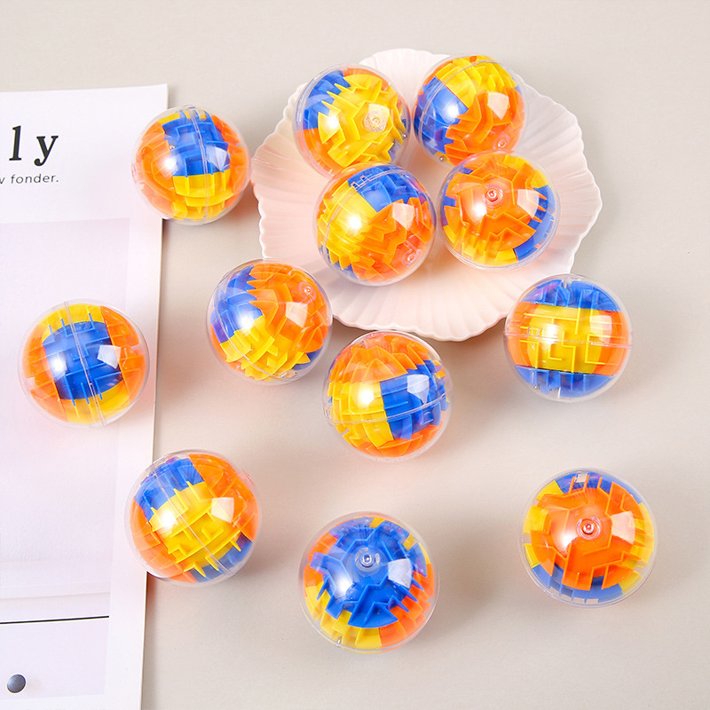 12pcs Mini 3d Maze Ball Puzzle Game - Colorful Plastic Brain Teaser Toy For , Birthday Parties, Classroom Rewards, Pinata Fillers & Christmas Gifts (mixed Colors), Toys
