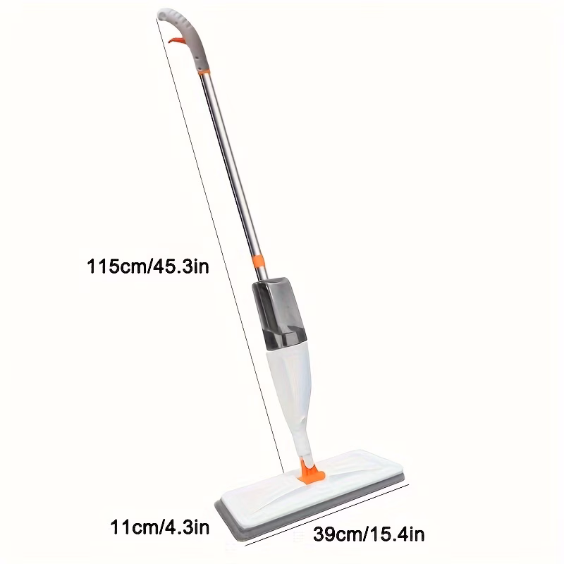 a spray mop for floor cleaning featuring a microfiber floor mop a wet dust mop for hardwood floors a flat mop floor cleaner a reusable bottle and with 2 washable pads suitable for wooden tiles decorative panel flooring Product details 2