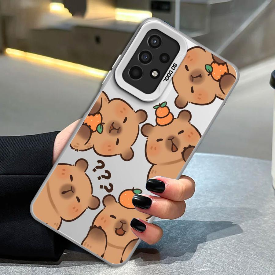 TEMU Protective Tpu Cover For Models Featuring A Cute Capybara Cartoon Design, Made From High- Shockproof Material.