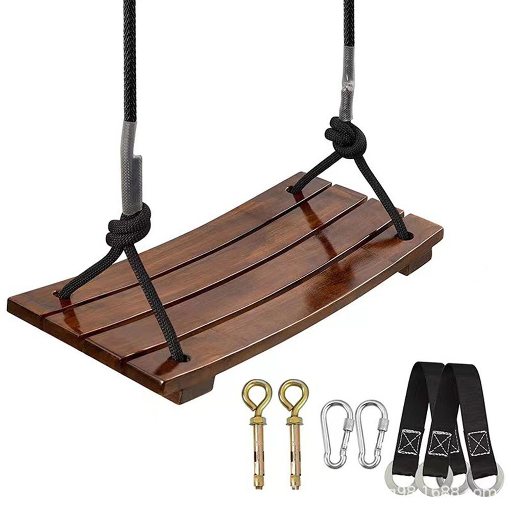 TEMU Adult Full Plank Recessed Swing Tree Trunk Hanging Playground Accessory Swing Family Outing Christmas Halloween Gift Gift For Parents Couple