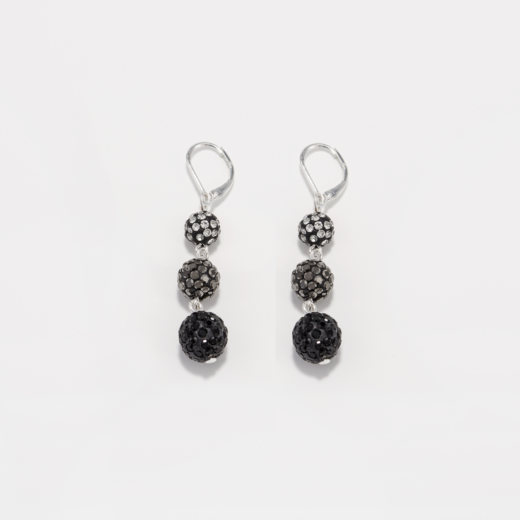 1 Pair, Women's Fashion Earrings, Three-bead Dangle Earrings, Hypoallergenic Copper Alloy Material