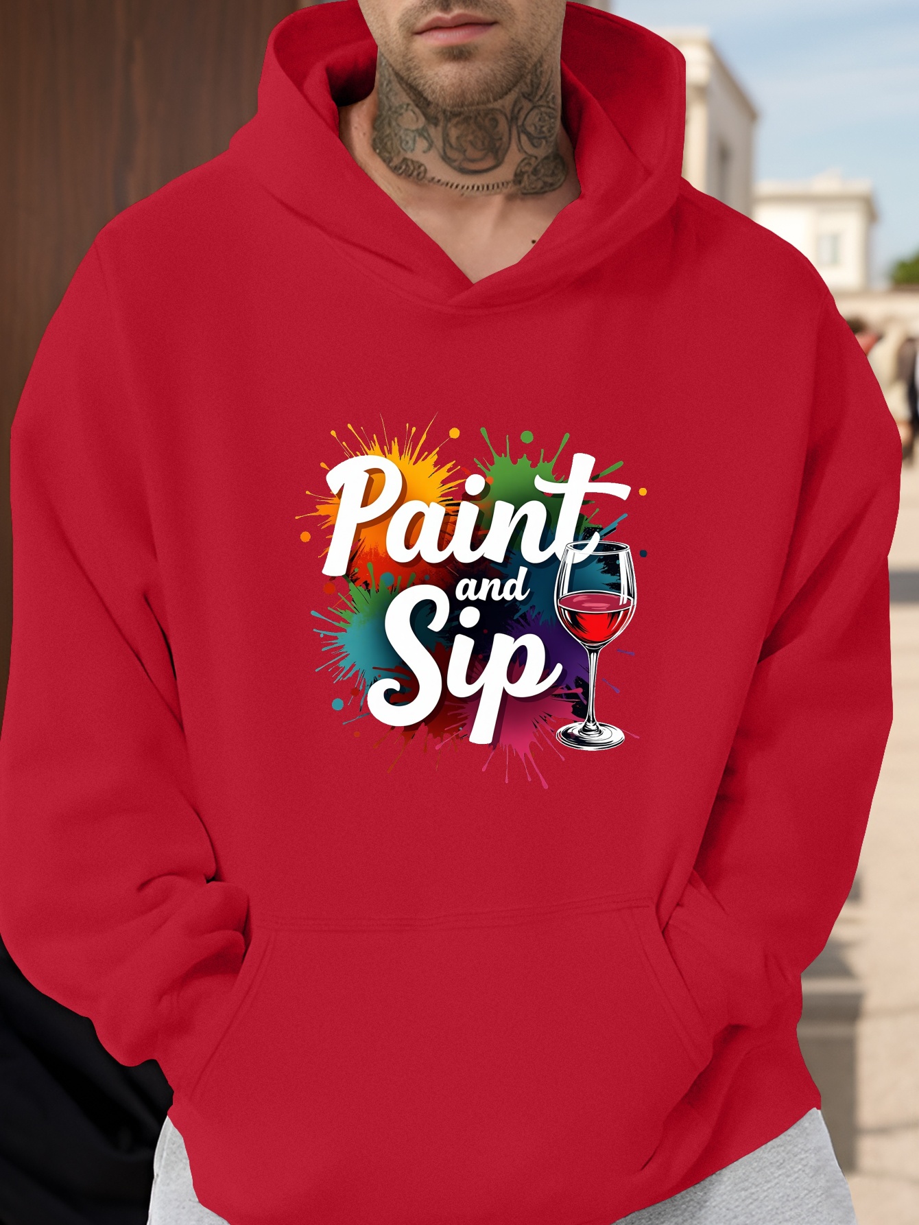 pittura a indossano felpa casual amo Temu Italy