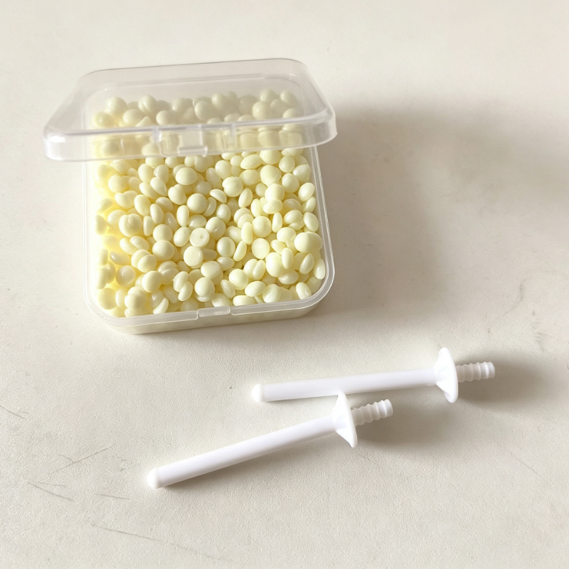 TEMU 656pcs Random Wax Beads + 2 Applicator Sticks, Care Portable Nose Hair Removal Kit – Wax Beads Suitable For Nose, Eyebrows, And Facial Hair