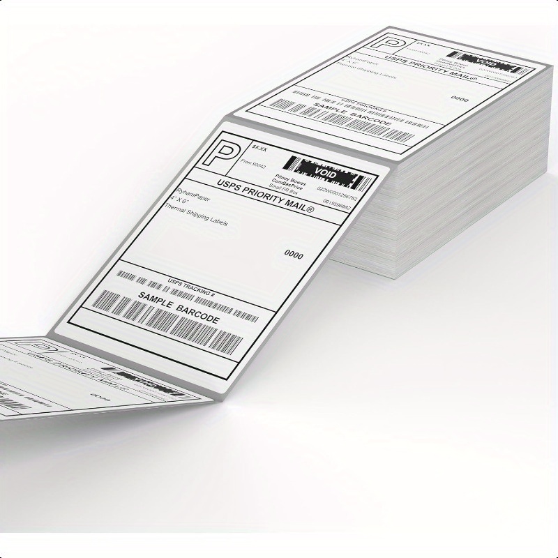 

Direct Thermal Label-shipping Label 4x6- Thermal Printer Sticker 4"x6"-mailing Labelcompatible With Zebra. Printer Shipping Label Pack Of 500 Labels