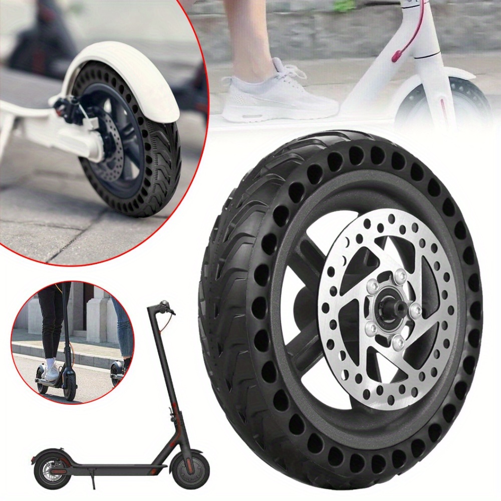 TEMU Scooter Rear Wheel, Solid Tire For Xiaomi M365 Scooter, 8.5 Inches Scooter Wheels Honeycomb Solid Tires Replacement, Mobility Scooter Wheels,