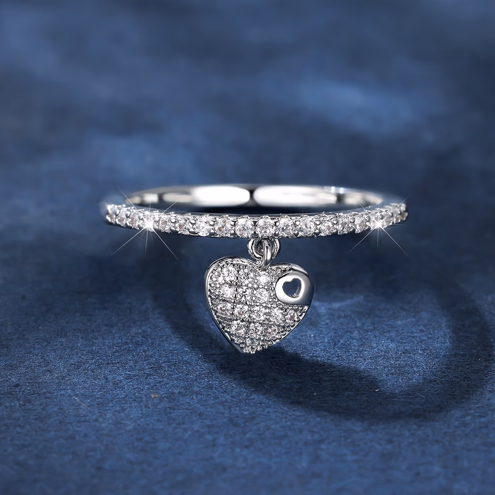 Silver Ring with Charm